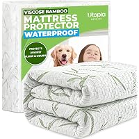 Utopia Bedding Coprimaterasso Matrimoniale Impermeabile Full Viscosa Premium Proteggi Materasso