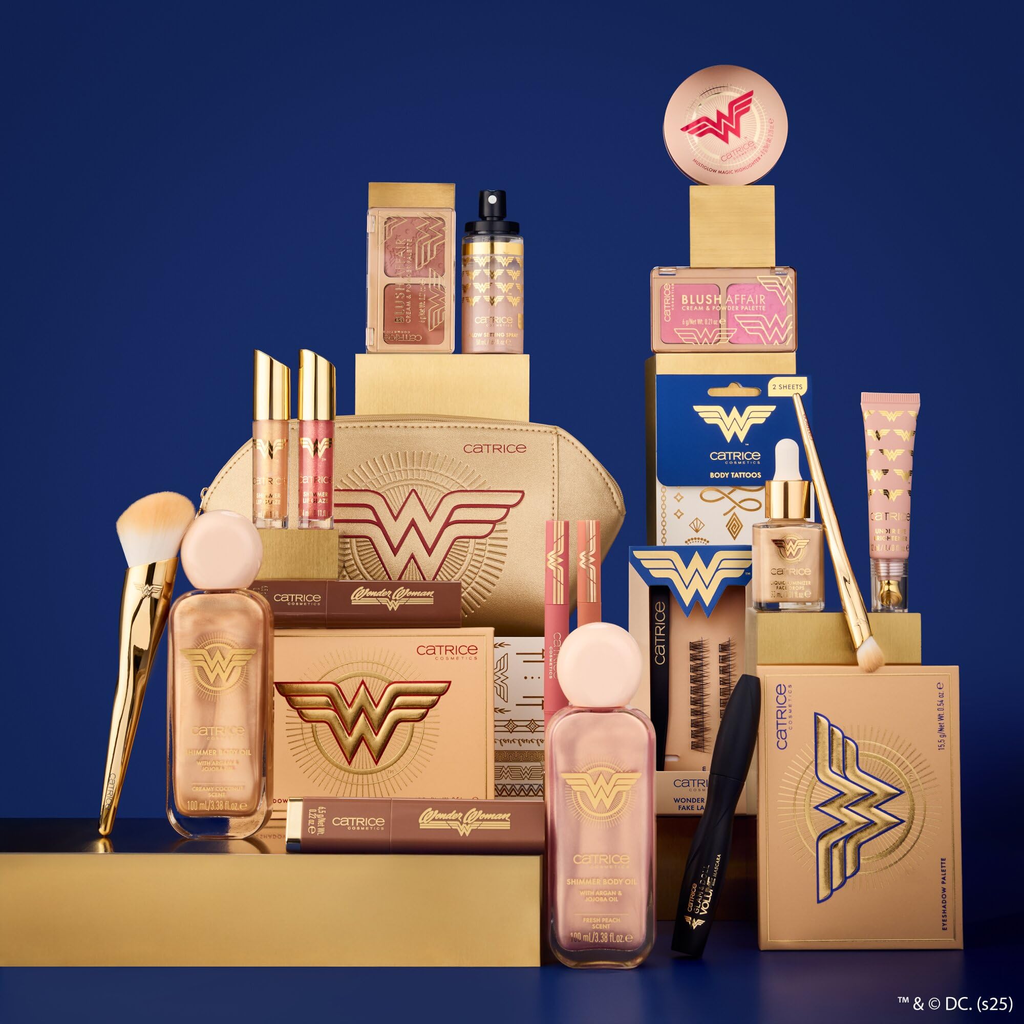 Catrice Rozświetlający Olejek do Ciała Wonder Woman, Nawilżanie, z Olejkami, Zroszony, Mieniący się (100Ml)
