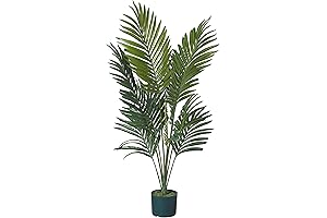 Nearly Natural 5295 4ft. Kentia Palm Silk Tree, Green