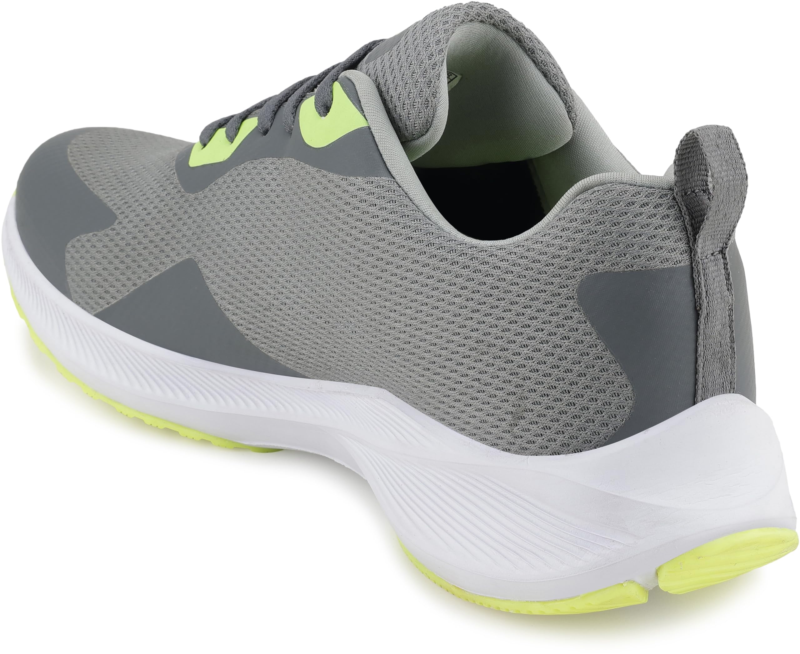 KOBURG Go Max Sports Shoes for Men | Comfortable TPR & EVA Sole | Stylish Lace-Up Sports Grey Green 4