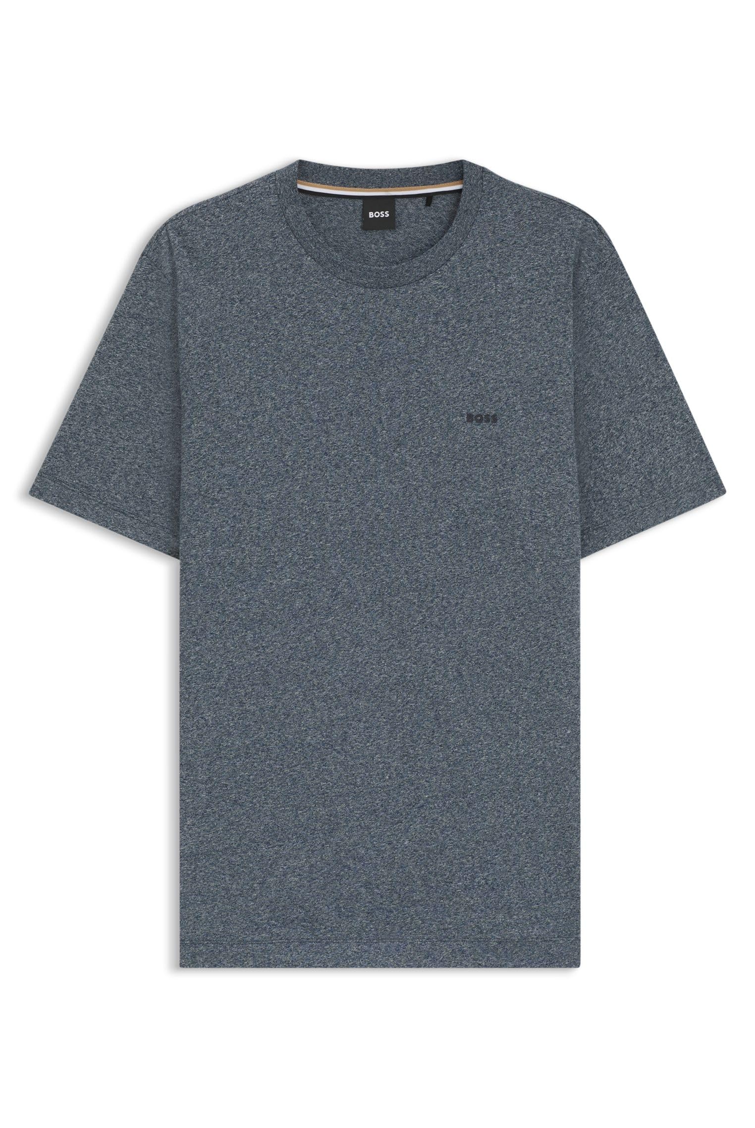 BOSS Mens Thompson 01 Cotton-Jersey Logo T-Shirt in a Regular fit