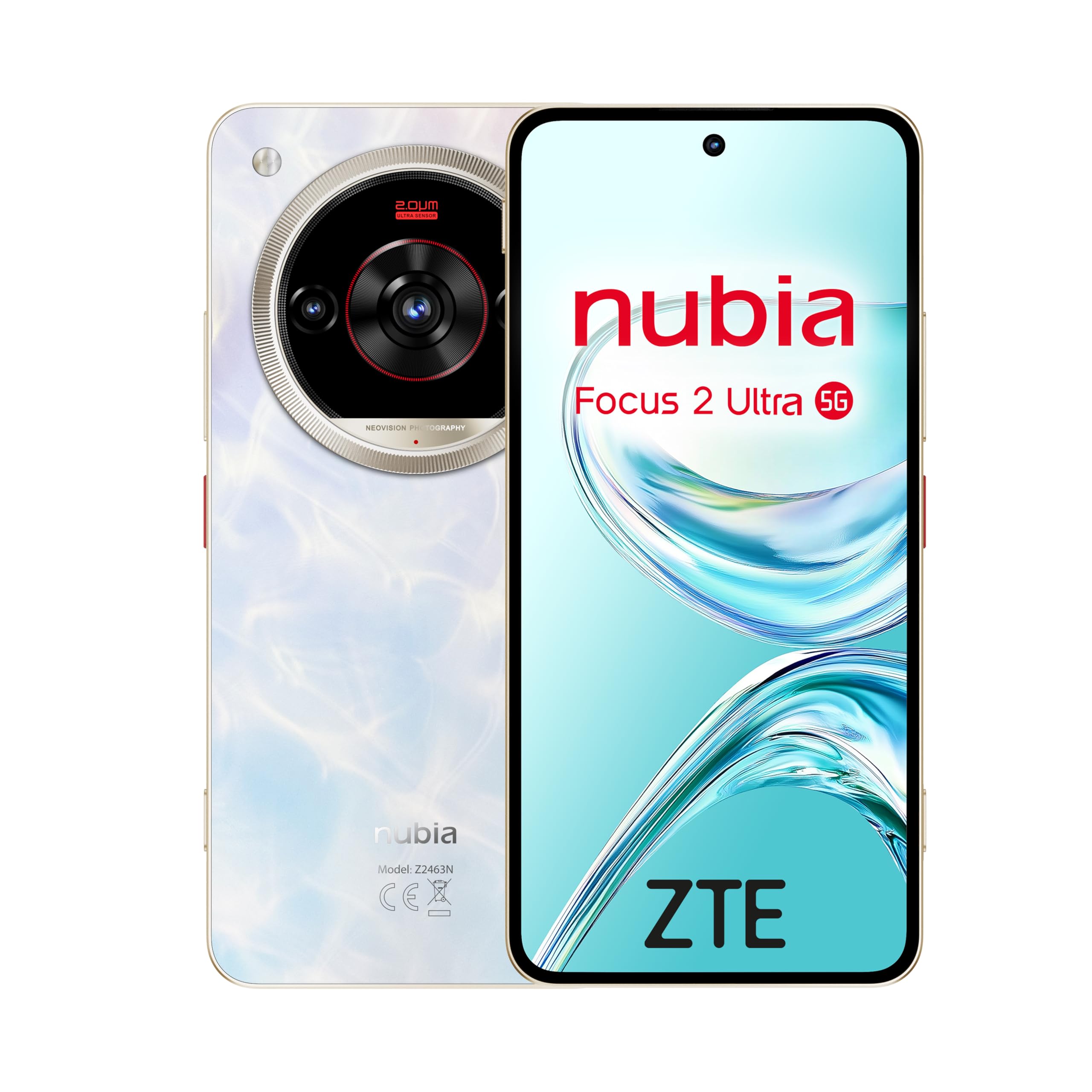 Smartphone ZTE Nubia Focus 2 Ultra 8GB/ 512GB/ 6.8"/ 5G/ Blanco