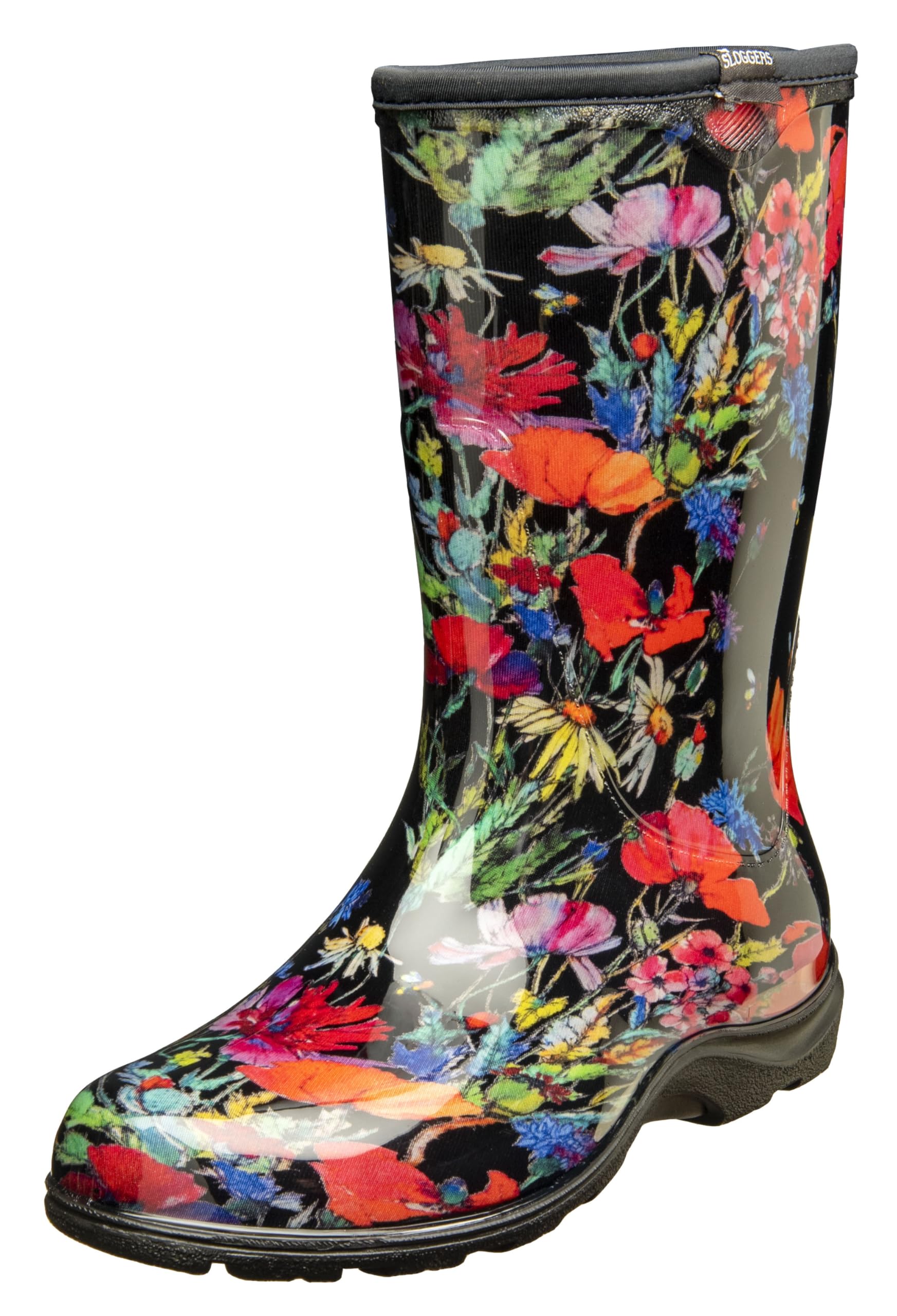 Sloggers Waterproof Garden Rain Boots for Women - Cute Mid-Calf Mud & Muck Boots with Premium Comfort Support Insole