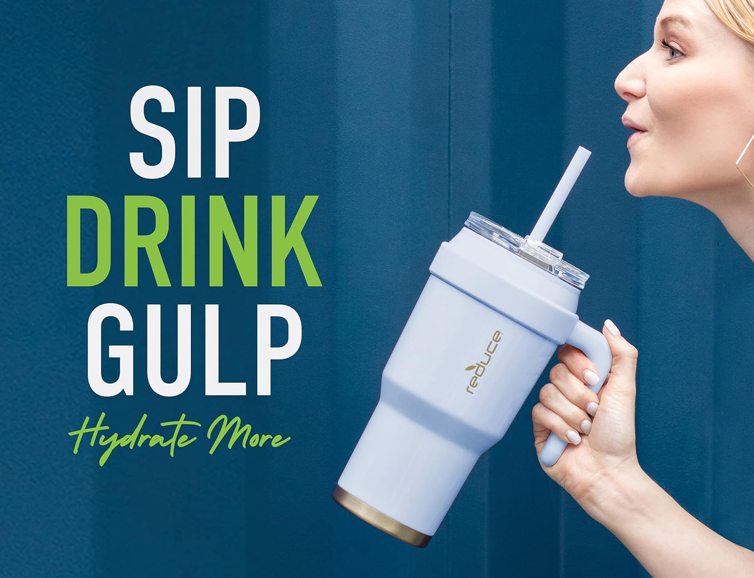 Base Brands Reduce Cold-1 Mug, 40 Oz, Dark Web