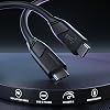 KabelDirekt – USB-C cable, USB 3.2 Gen 2 – 2m (data cable/charge cable, charging current up to 10 Gbit/s and 100 W with power distribution/PD 3, integrated chip, black)