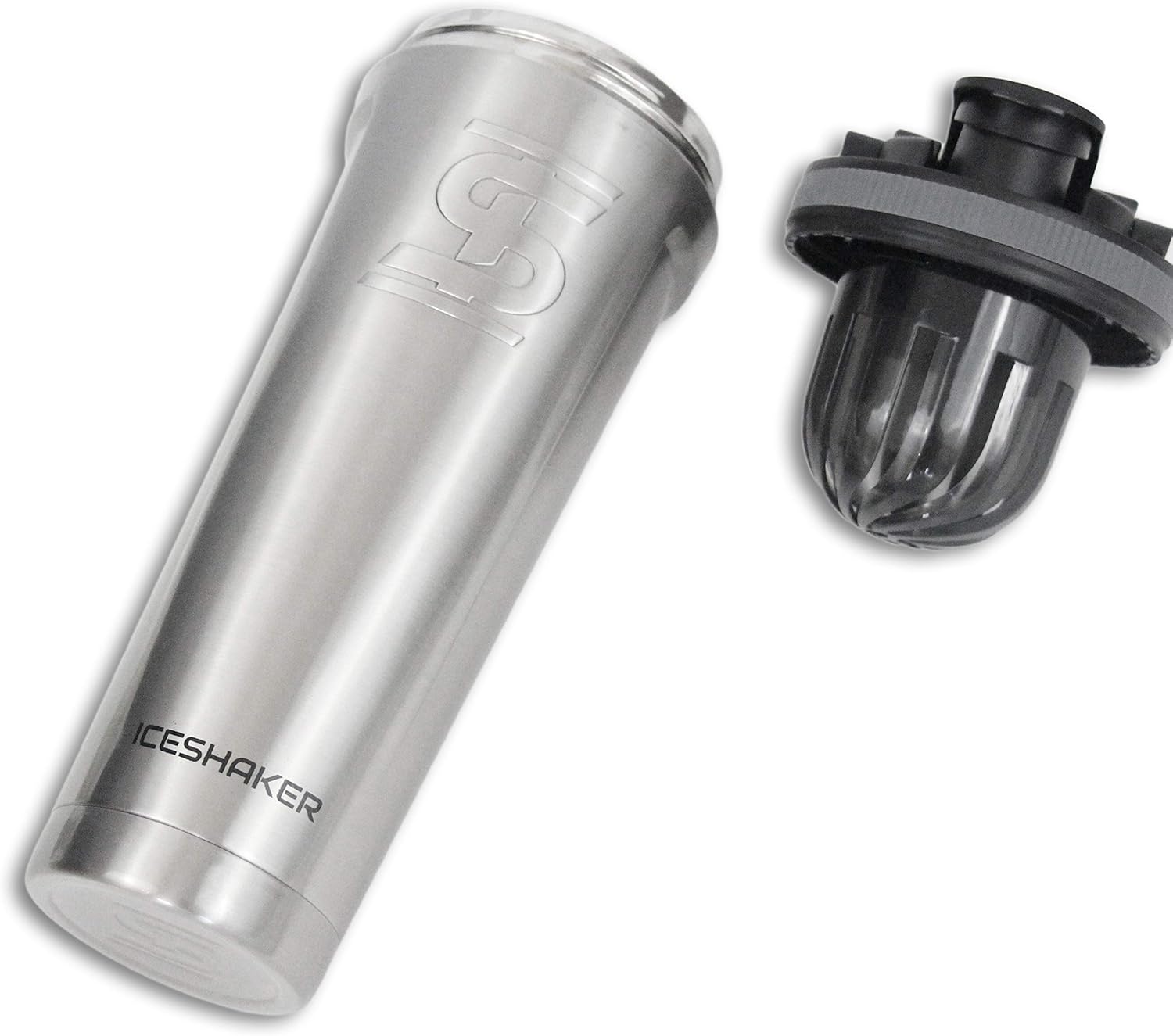 Ice Shaker Stainless Steel Insulated Water Bottle Protein Mixing Cup