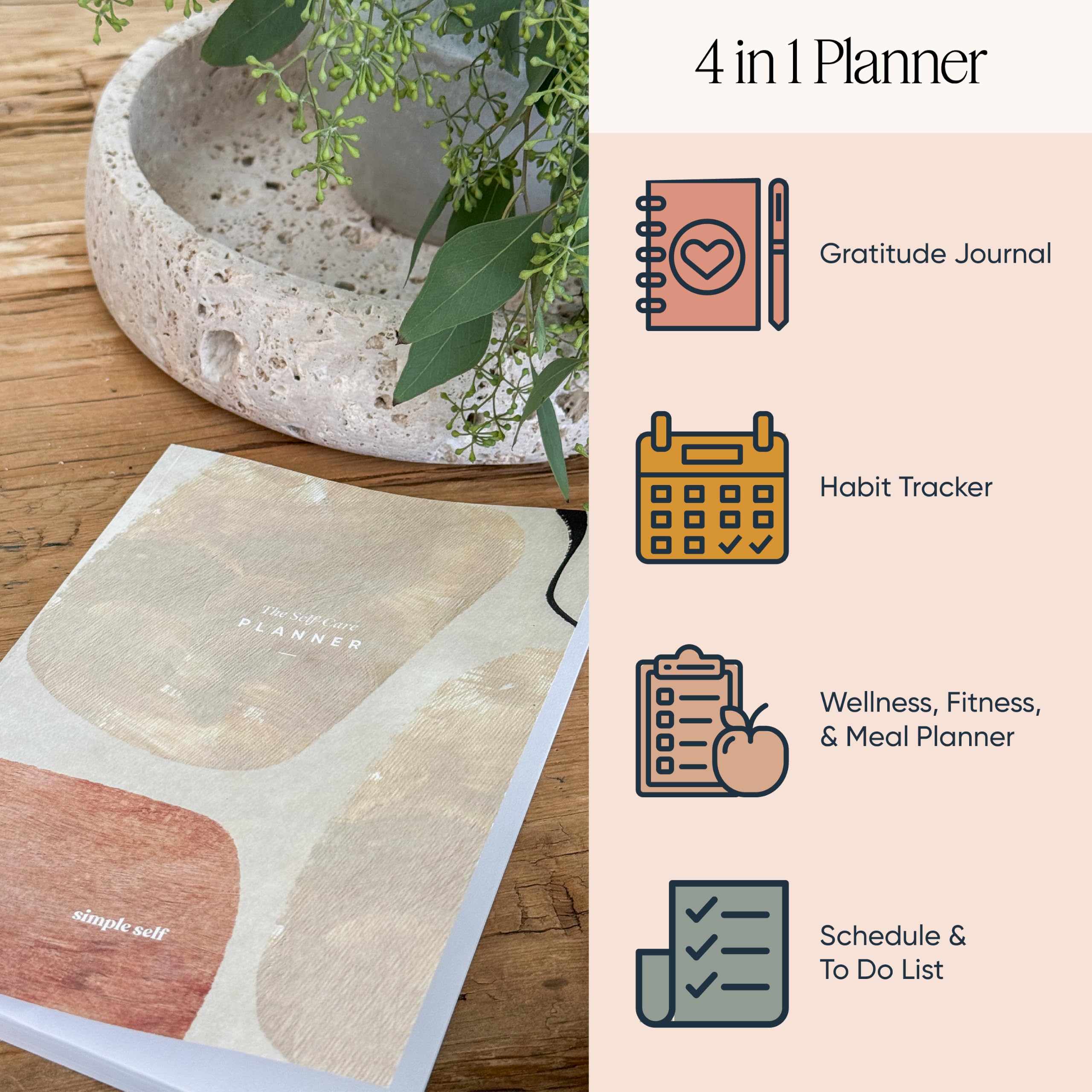 Amazon.com : The Self-Care Planner by Simple Self - Undated 6