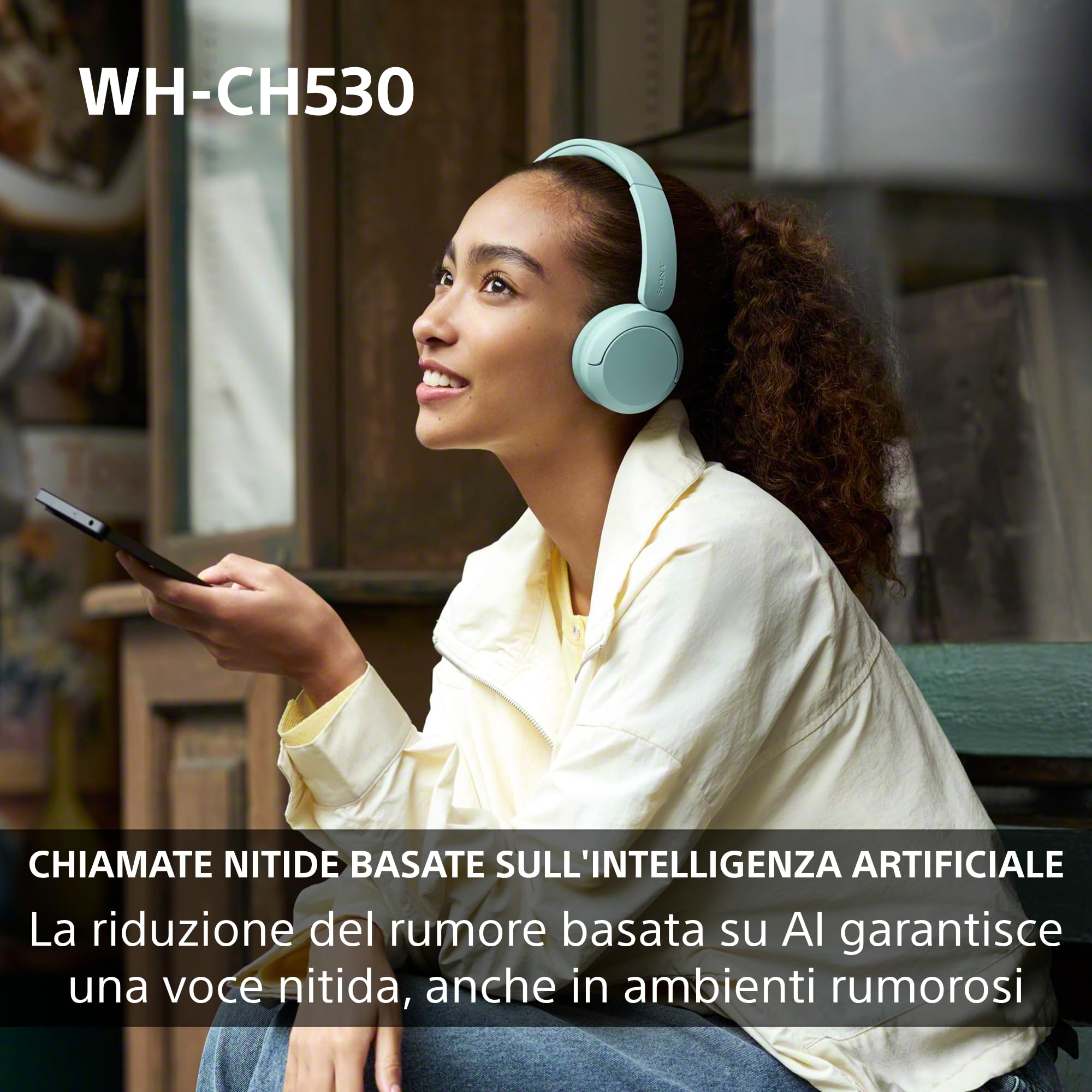 Sony WH-CH530 Cuffie Bluetooth Wireless - Nero