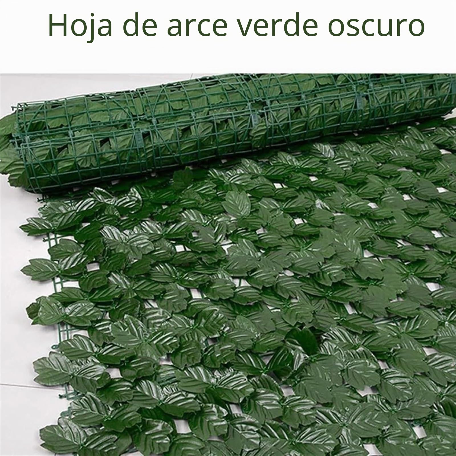 Valla De Seto Artificial De 1 X 5 M, Hojas De Hiedra Verde, Revestimiento De Balcón, Decoración De Césped, Fondo Decorativo, Protección De Privacidad, para Balcón(1x5m)