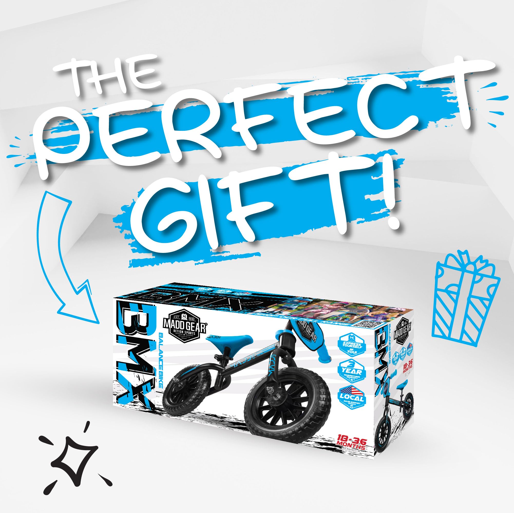 Madd Gear 18 Inch Bmx Age Madd Gearbalance Bike For Toddlers