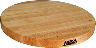 John Boos Block R18 Maple Wood Edge Grain Reversible Round Cutting Board, 18 Inches Round x 1.5 Inches - coolthings.us