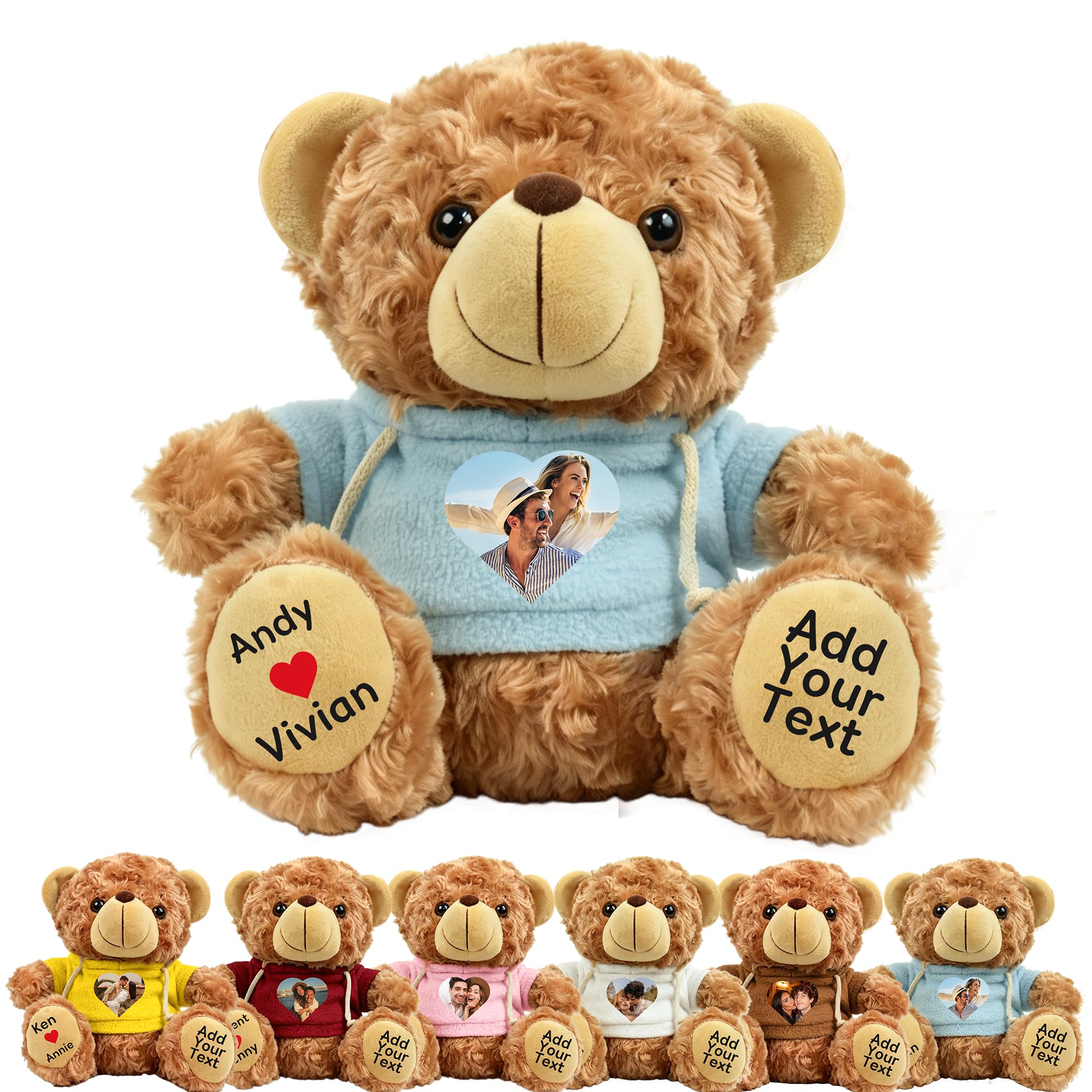 Mocessory Personalised Photo Teddy Bear Keepsake