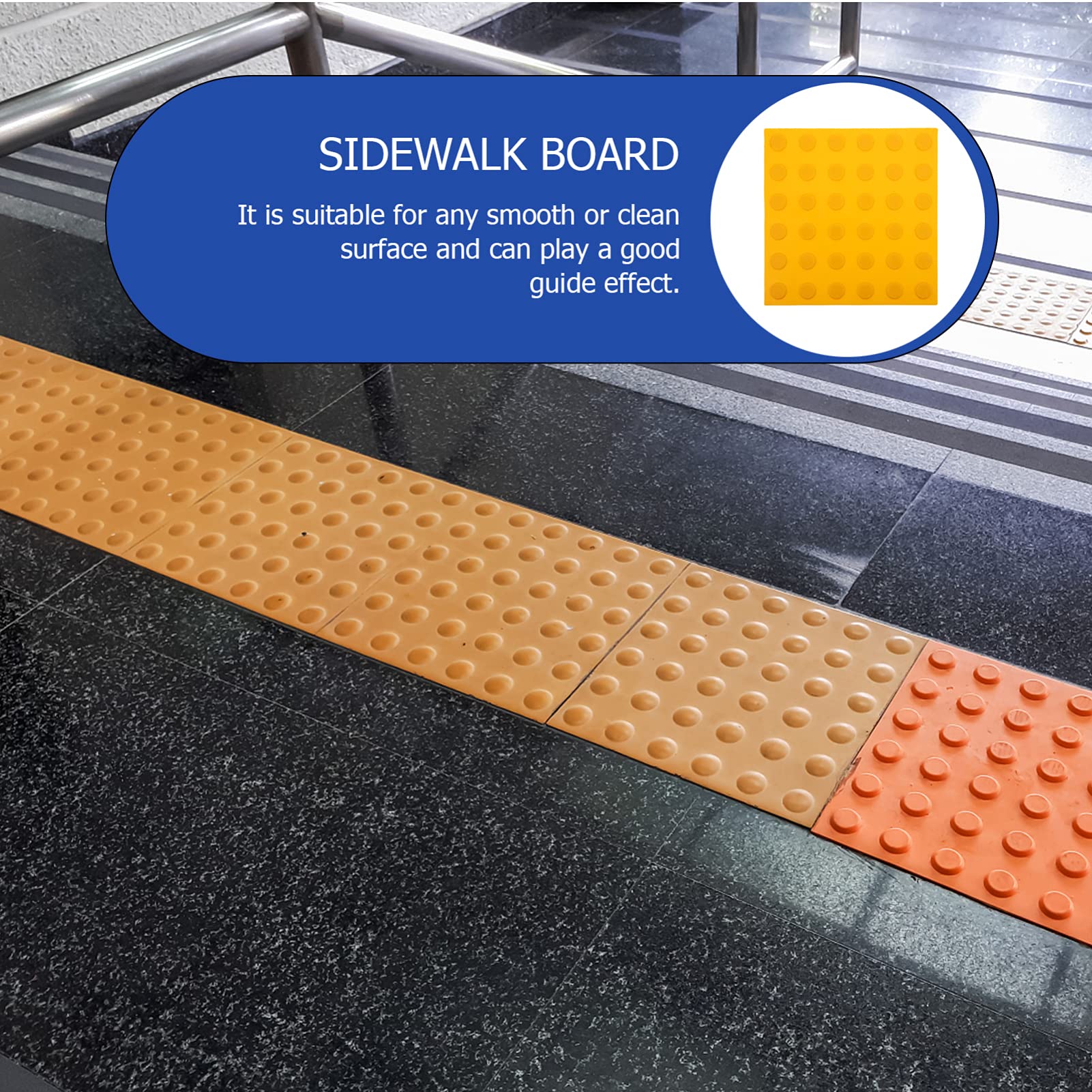 Paver Pads Outdoor 4pcs Blind Tile Brick Sidewalk Board Floor Tactile ...