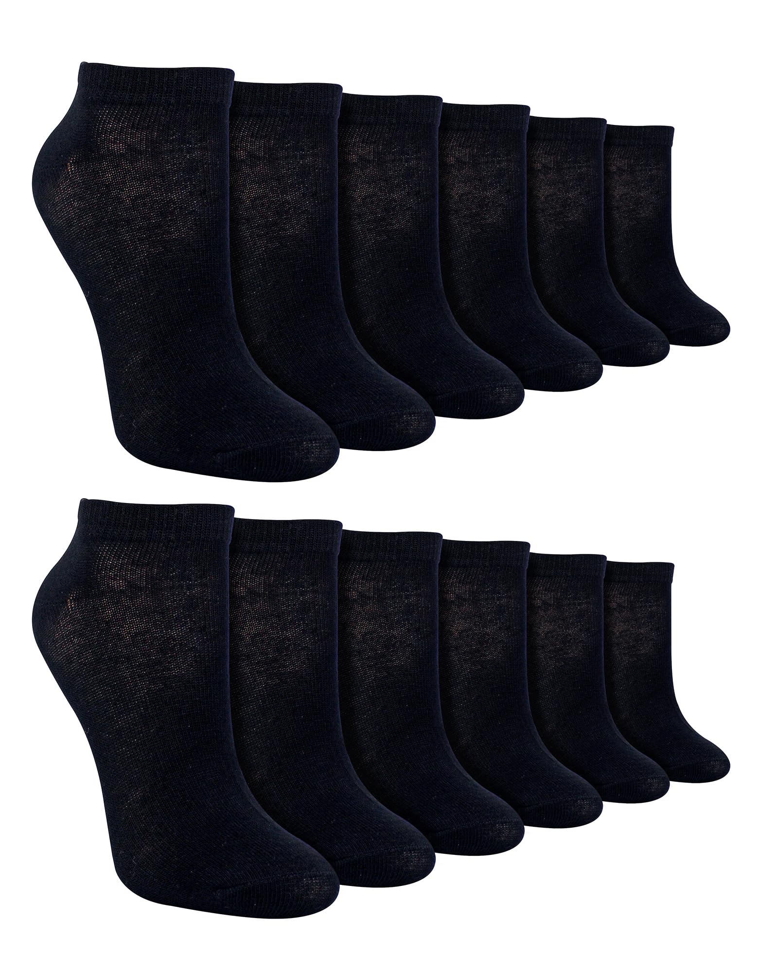 Sock Snob Men's Bamboo Trainer Liner Socks - Black - Size 9-12