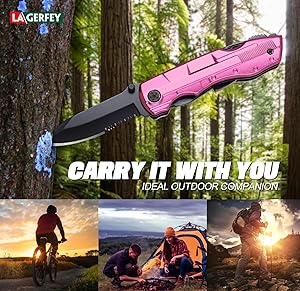 Stocking Stuffers for Women - Gifts for Women Wife Mom Sister, Pin'k Multitool Knife - Womens Gifts for Christmas, Womens Stocking Stuffers - Birthday Gift for Woman, Mothers Day Camping Hiking Gift