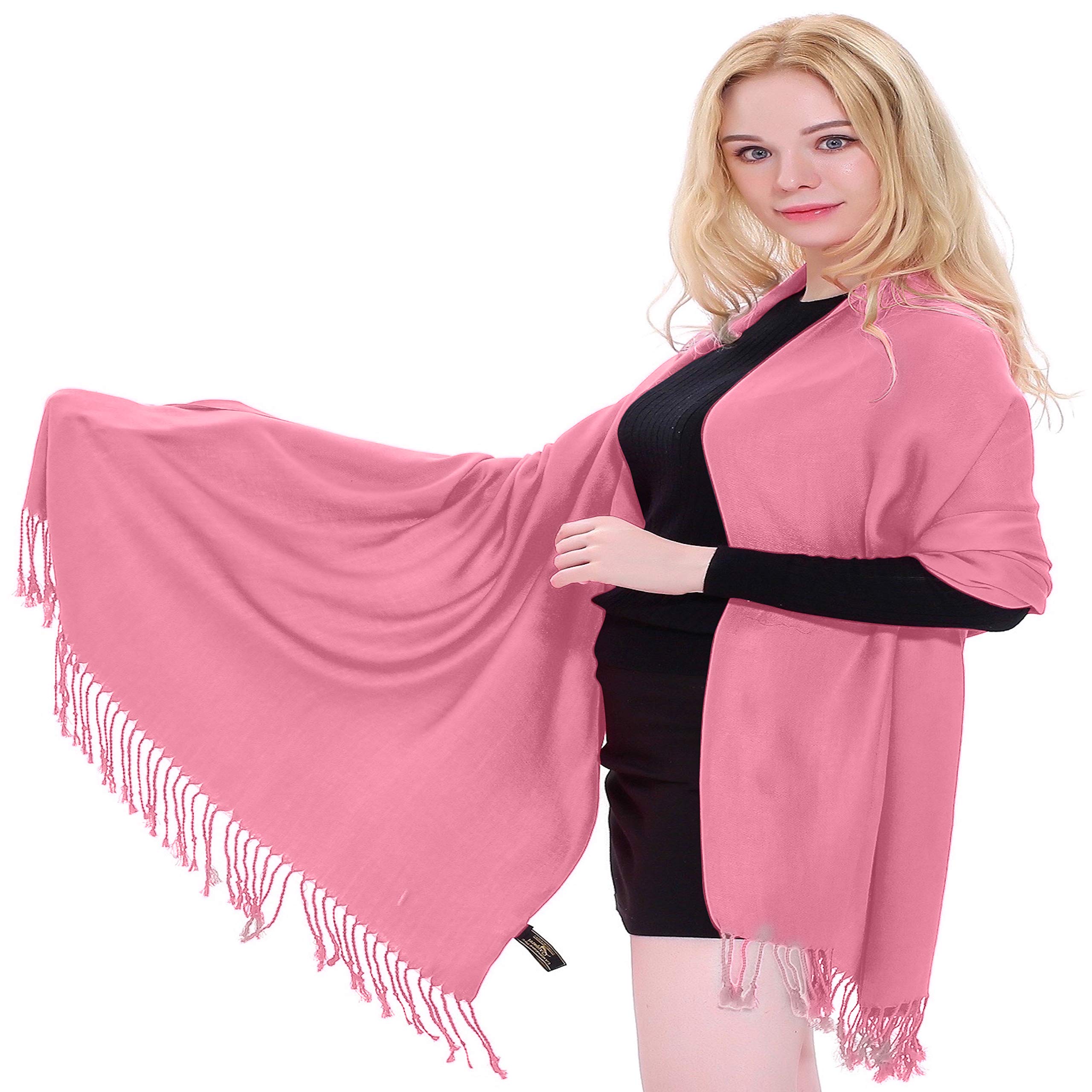 CJ Apparel Solid Color Design Shawl Scarf Wrap Stole Throw Head Wrap Face Cover Pashmina NEW