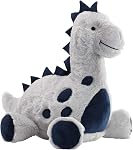 Lambs & Ivy Jouet d'animal farci de dino bleu/gris peluche dinosaure