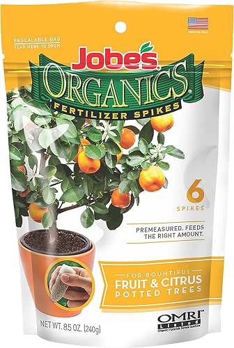 Jobe’s Organics Garden Fertilizer Spikes, Easy Plant Care Fertilizer for