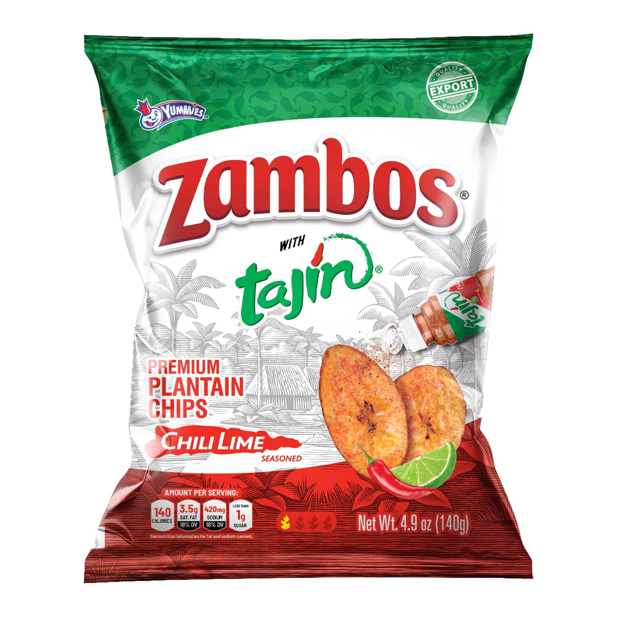 Amazon.com: Zambos Original Plantain Chips with Tajín Seasoning