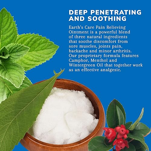 Miniatura 2 de Earth's Care Ungüento para aliviar el dolor - Crema muscular y articular de triple acción (1)