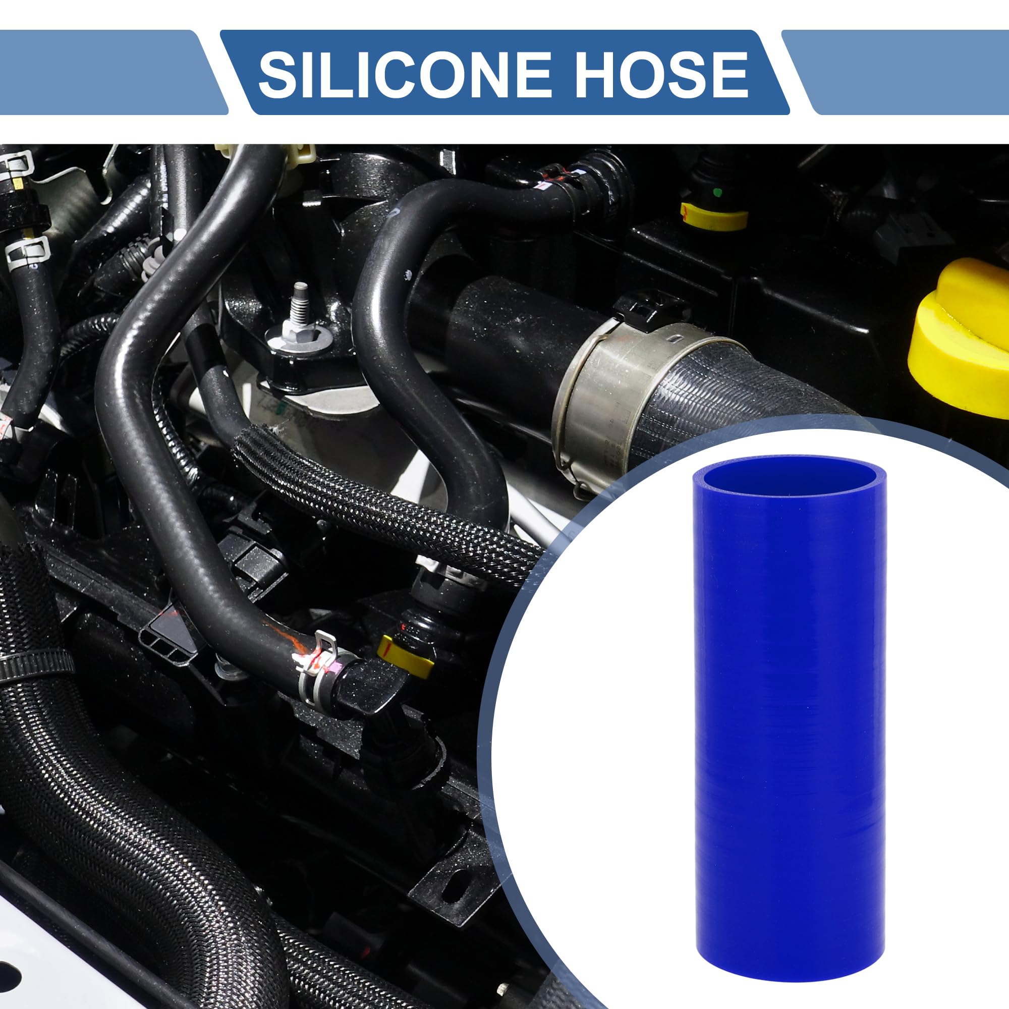 A ABSOPRO 1 Pz 70mm/2.76" ID 200mm/7.87" Lunghezza 0° Tubo di Silicone Blu Tubo di Raffreddamento Universale