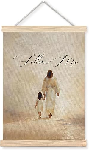 Miniatura 20 de WUCHJ Fishers of Men - Póster de arte de pared cristiano, decoración de pared cristiana, versículo bíblico de peces retro, escrituras religiosas,