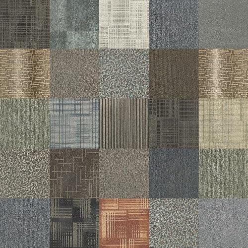 Assorted Carpet Tile 24'x24' 96sqft 24 Tiles