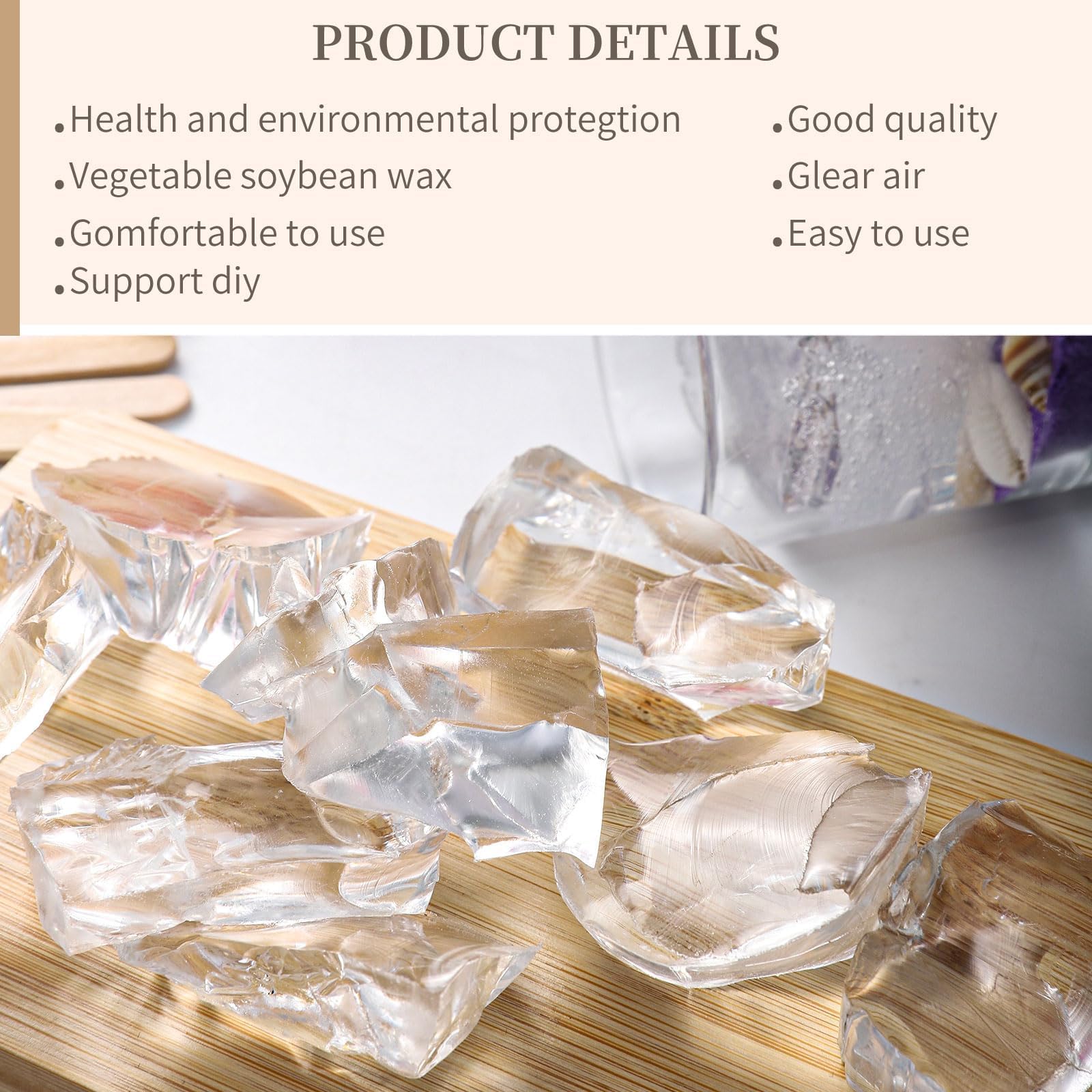 Amazon.com: Sel Natural 4.4 lb Gel Wax for Candle Making Clear