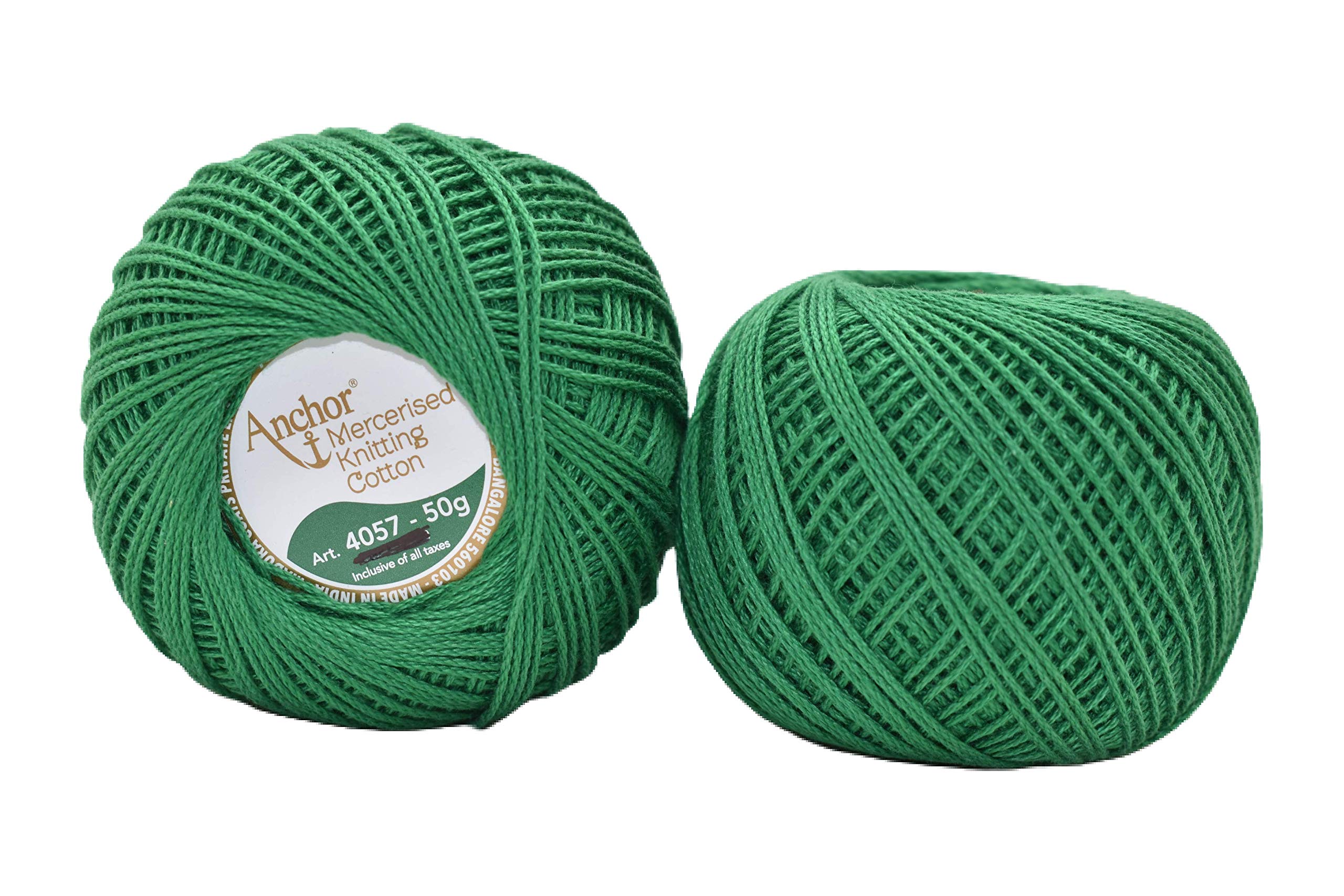 HUNNY- BUNCH® Premium Anchor Mercerised Knitting Crochet Cotton Thread Yarn Balls for Knitting, Weaving, Embroidery, DIY and Craft Making (Art. 4057) 50G - Pack of 1 (229)