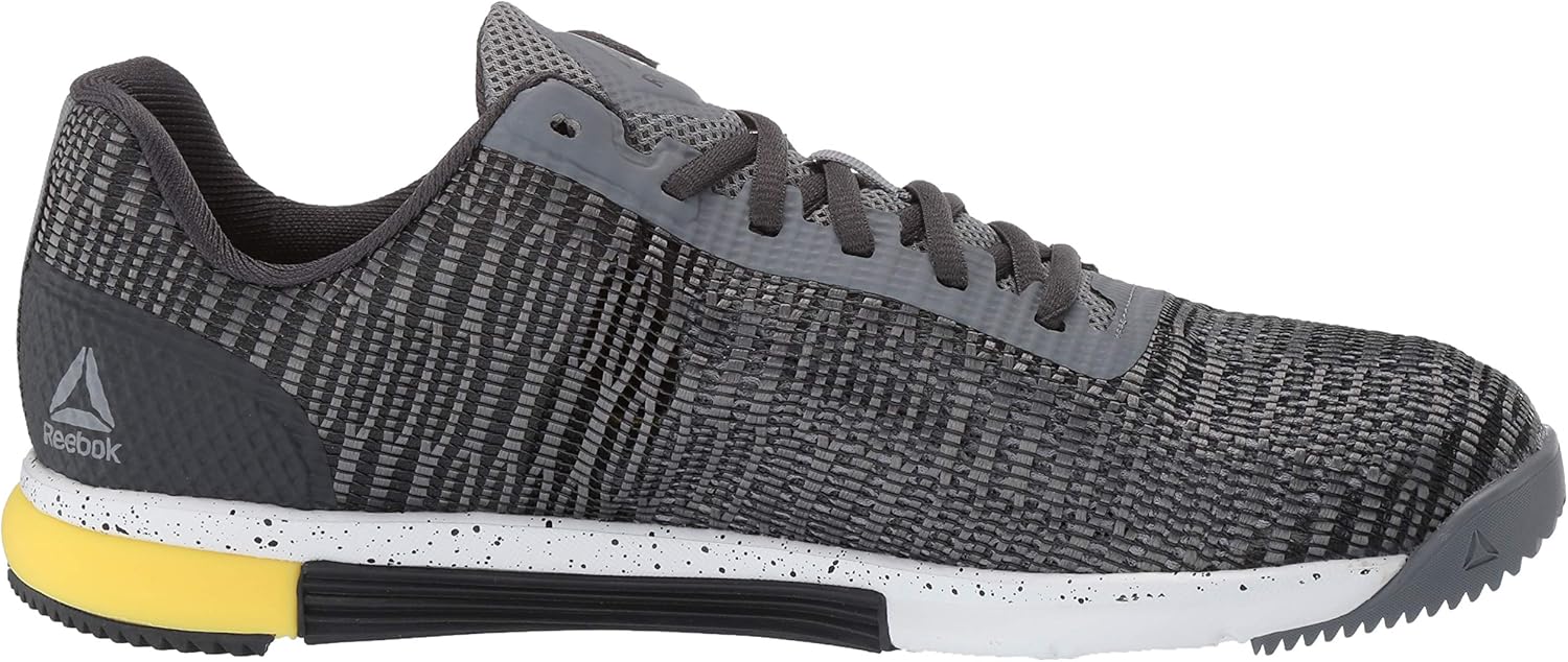 Reebok Men's Speed Tr Flexweave Cross Trainer 8 Cold Grey/White/Go Yellow