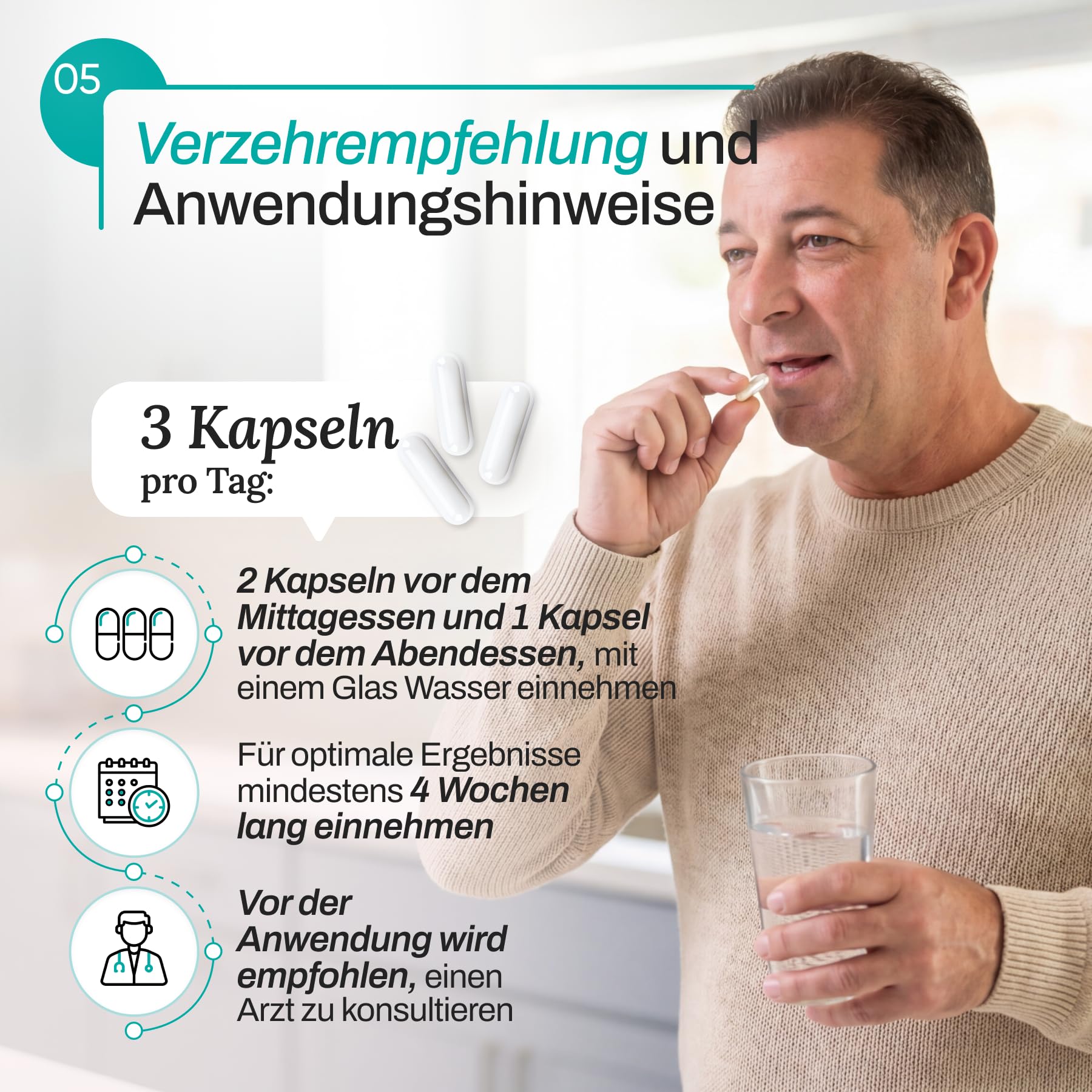 Kapseln REPROSTAT | Unterstützung für die Prostata | Serenoa repens 360 mg + Echinacea 360 mg | Harnkomfort | mit Leinsamen, Ginkgo biloba, Lycopin und Zink | 30 Kapseln