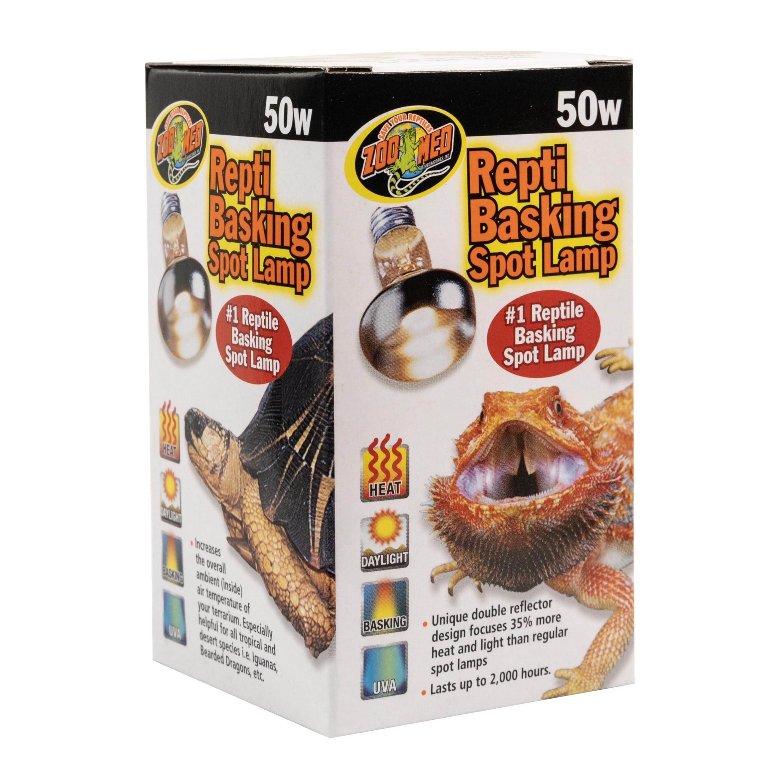 Amazon.com : Zoo Med Repti Basking Lamp 50 Watt for Reptiles : Pet