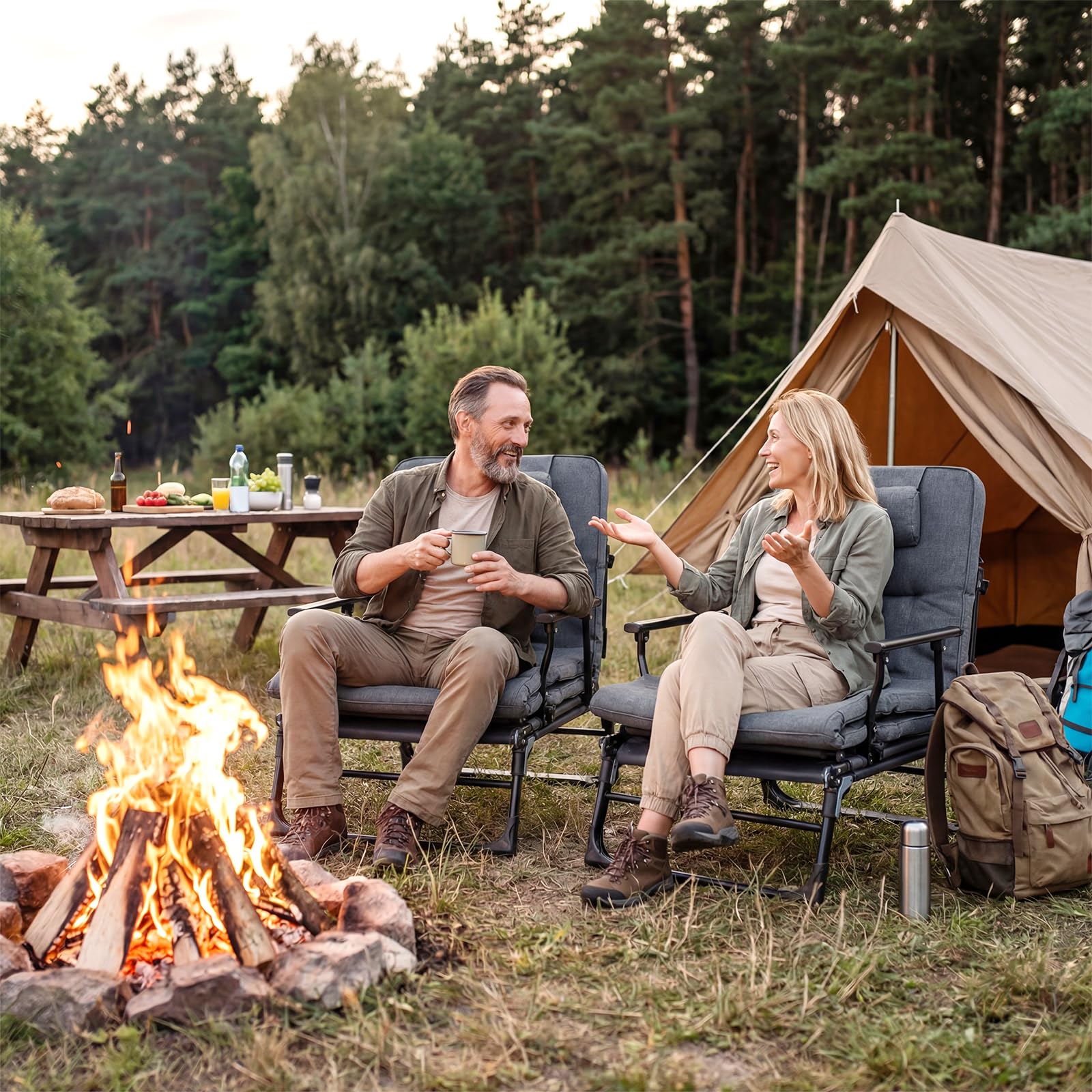 COSTWAY Sonnenliege klappbar, 3 in 1 Gartenliege mit Auflage, Kopfstütze, Verstellbarer Rückenlehne, Liegestuhl bis 200 kg belastbar, Campingliege, Klappbett für Garten, Camping, Büro