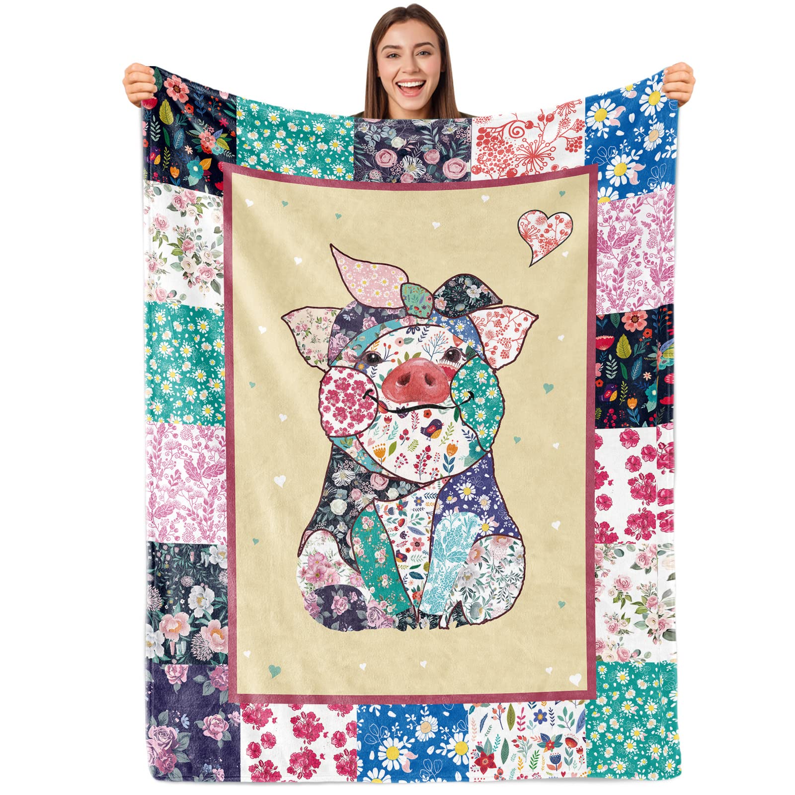 Cute Pig Blanket Gift For Girls Women Cute Pig Animal Desertcart