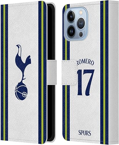 Head Case Designs Officially Licensed Tottenham Hotspur FC Cristian Romero 202223 Players Home Kit Leather Book Wallet Case Cover Compatible with