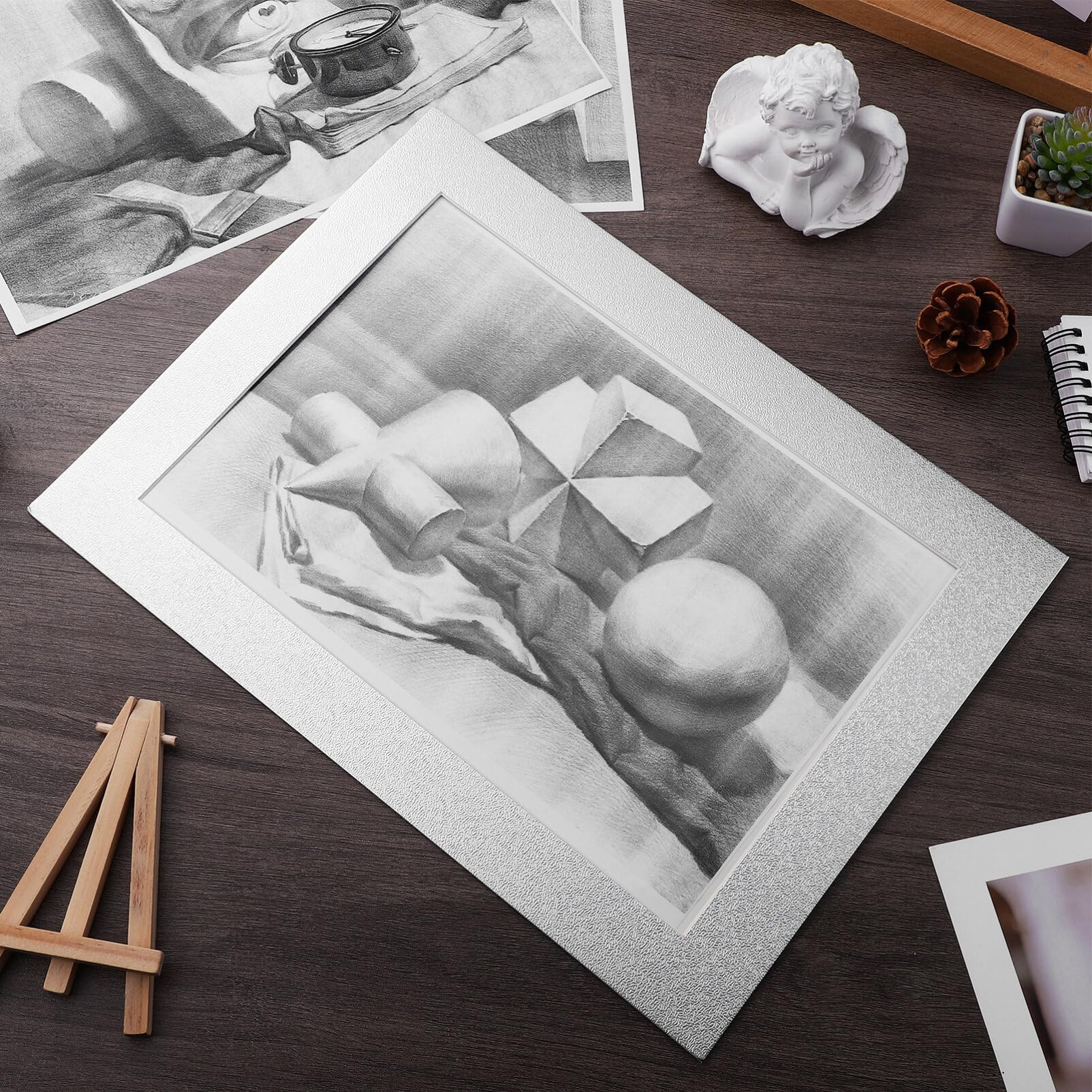 SHINEOFI 10 Sztuk Papierowych Do Zdjęć Kartonowe Ramki Do Zdjęć 13 76 X 10 61 X 0 08 W Wyświetlaczu Stołowym Ramki Do Zdjęć Na Ścianę W Domu Wystrój Stołu