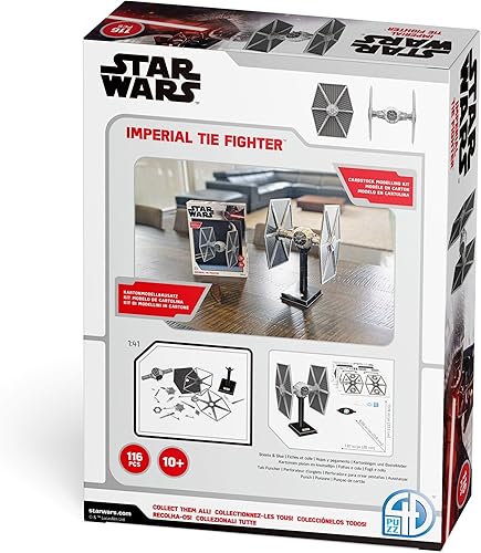 Miniatura 6 de Rompecabezas 4D - Star Wars: Tie Fighter/LN - Kit de modelo de papel 129 para adolescentes y adultos - A partir de 14 años