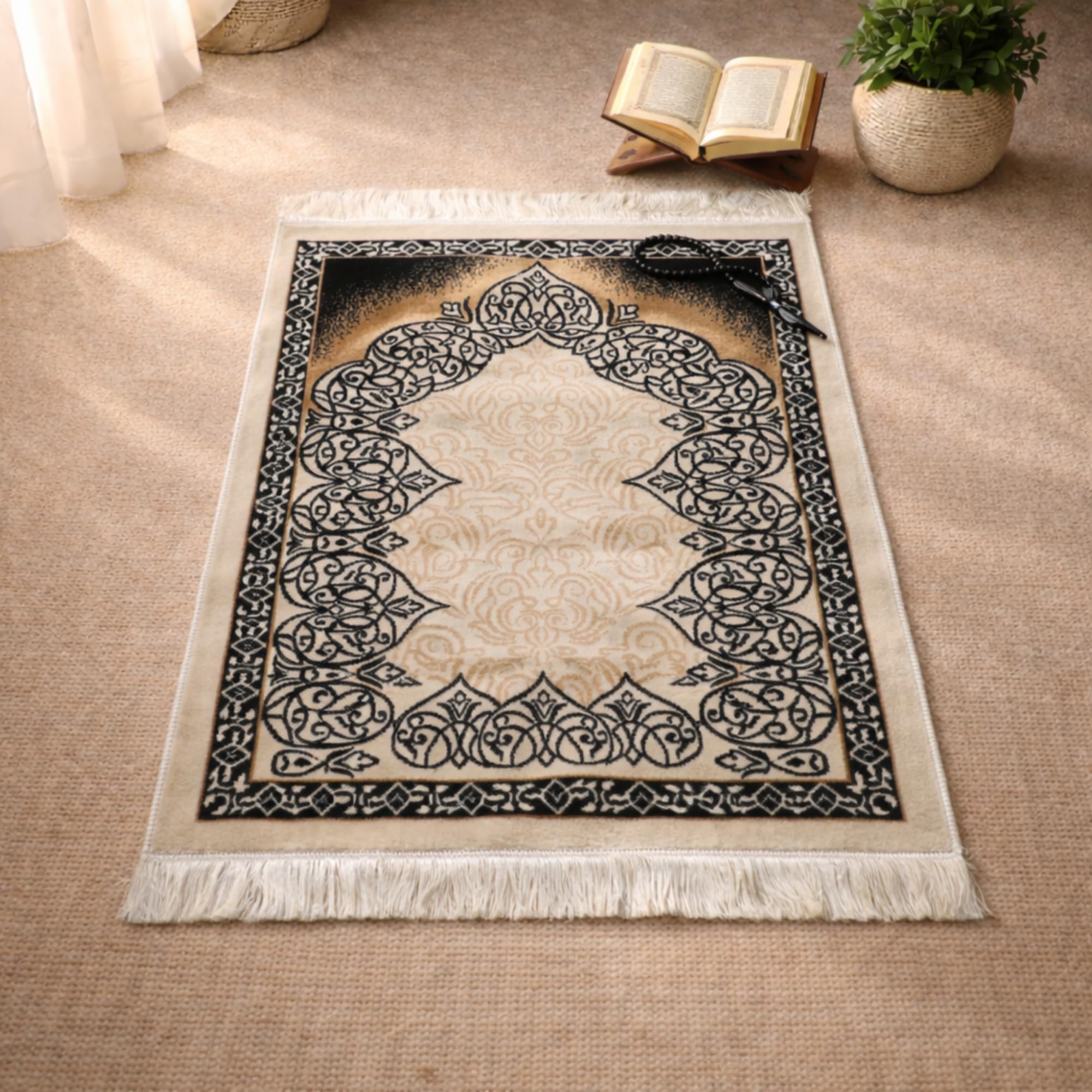 Buy SHAARISH Turkish Premium Velvet Janamaz Prayer Mat | Soft