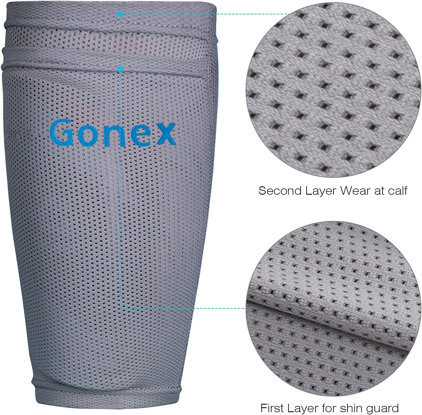 Gonex Soccer Shin Guards for Kids Adult, Youth Boys Girls Shin Guards Slip in Soccer Shin Pad Sleeves Canilleras for Football Games, EVA Cushion Protection Reduce Shocks & Injuries : Sports & Outdoors