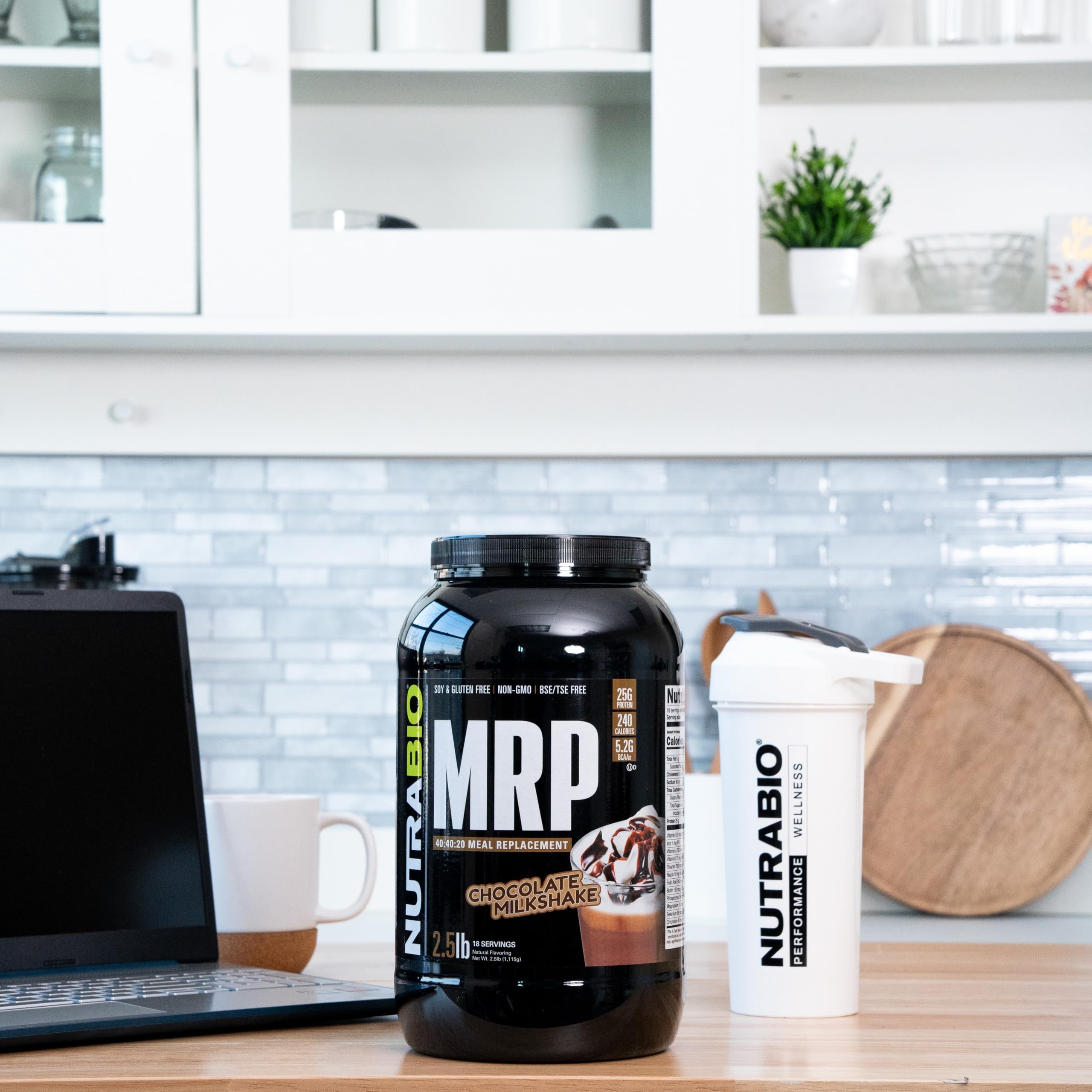 NutraBio MRP Complete Meal Replacement Protein Powder, Chocolate - 2.5lbs — Amazon image 3