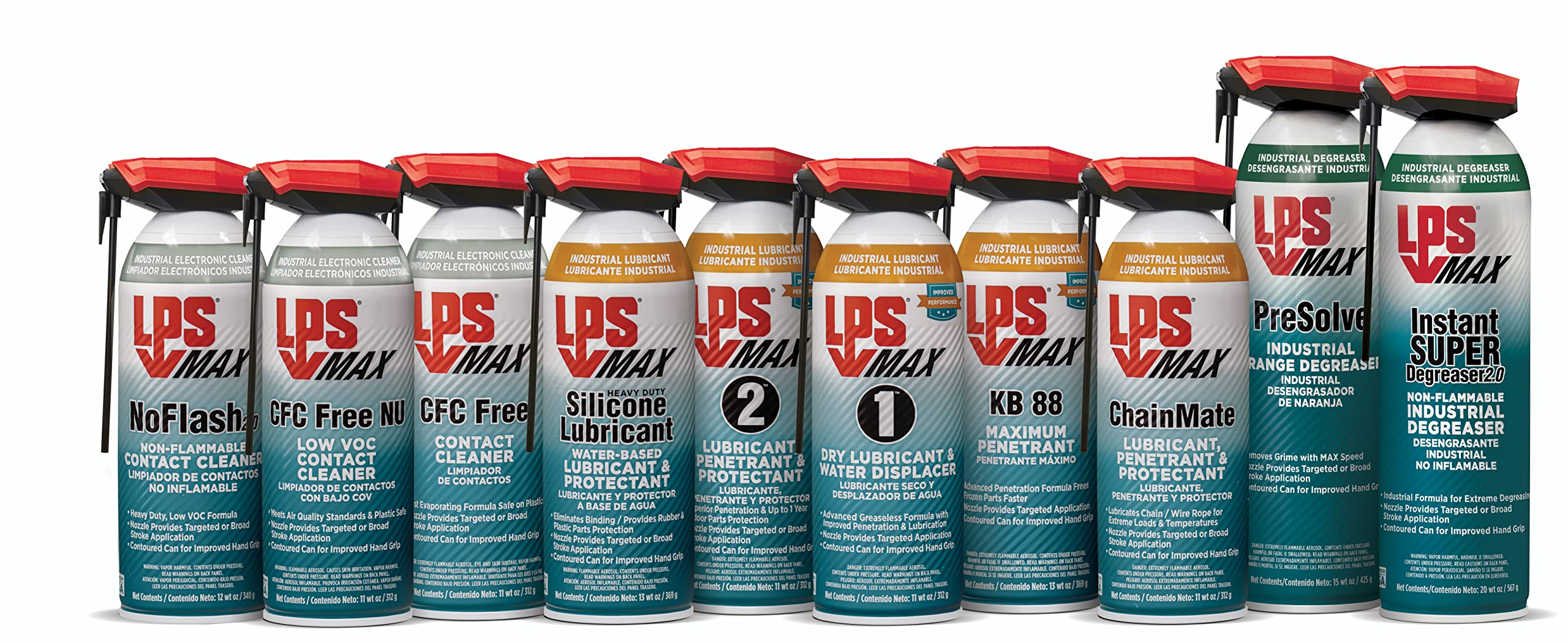 LPS Max 1 Dry Lubricant and Water Displacer: Amazon.com: Industrial &  Scientific