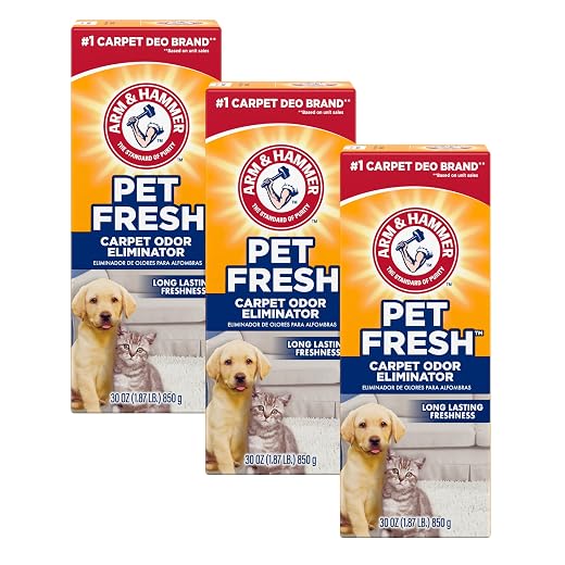 Arm & Hammer Pet Fresh Carpet Odor Eliminator Plus Oxi Clean Dirt Fighters (Pack of 3), 48.9 Ounce