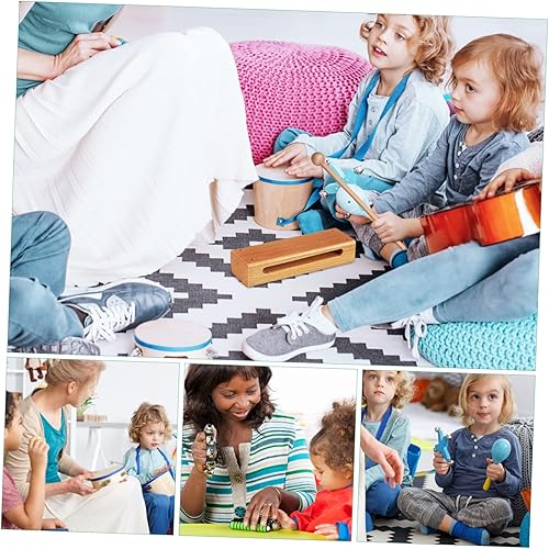 Miniatura 8 de Mikinona 2 juegos Orff Instrumento de madera de música de percusión