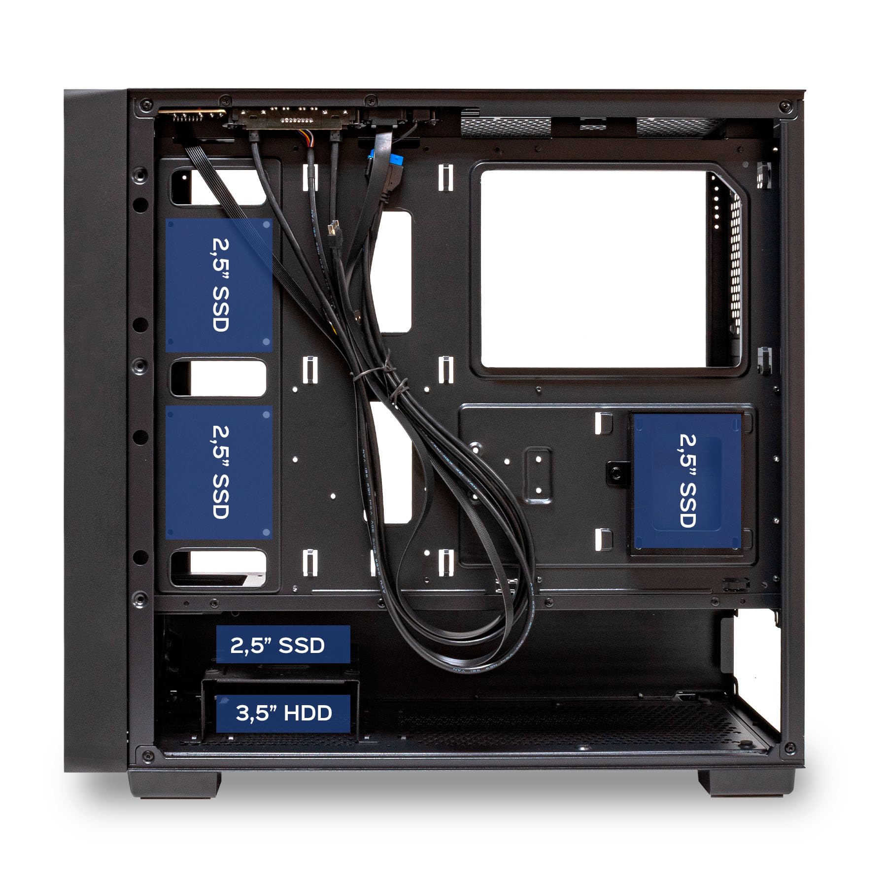 UNYKAch Caja ATX Revelat Mesh Black – Torre Gaming con 4 Ventiladores ARGB, USB 3.0 & USB C Gen2, Lateral de Cristal Templado, Soporta Tarjetas gráficas hasta 425 mm y refrigeración líquida 360 mm