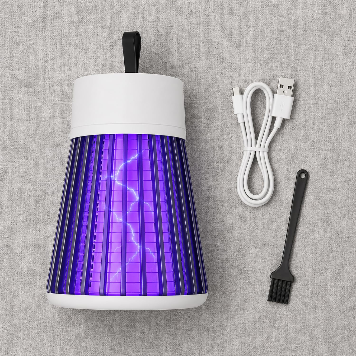 Mosquito Killer Machine, Electric Bug Zapper USB Powered LED Mosquito Lamp for Home, UV Light Insect Killer Indoor/Outdoor, Chemical-Free Mosquito Trap with Night Lamp-image-8