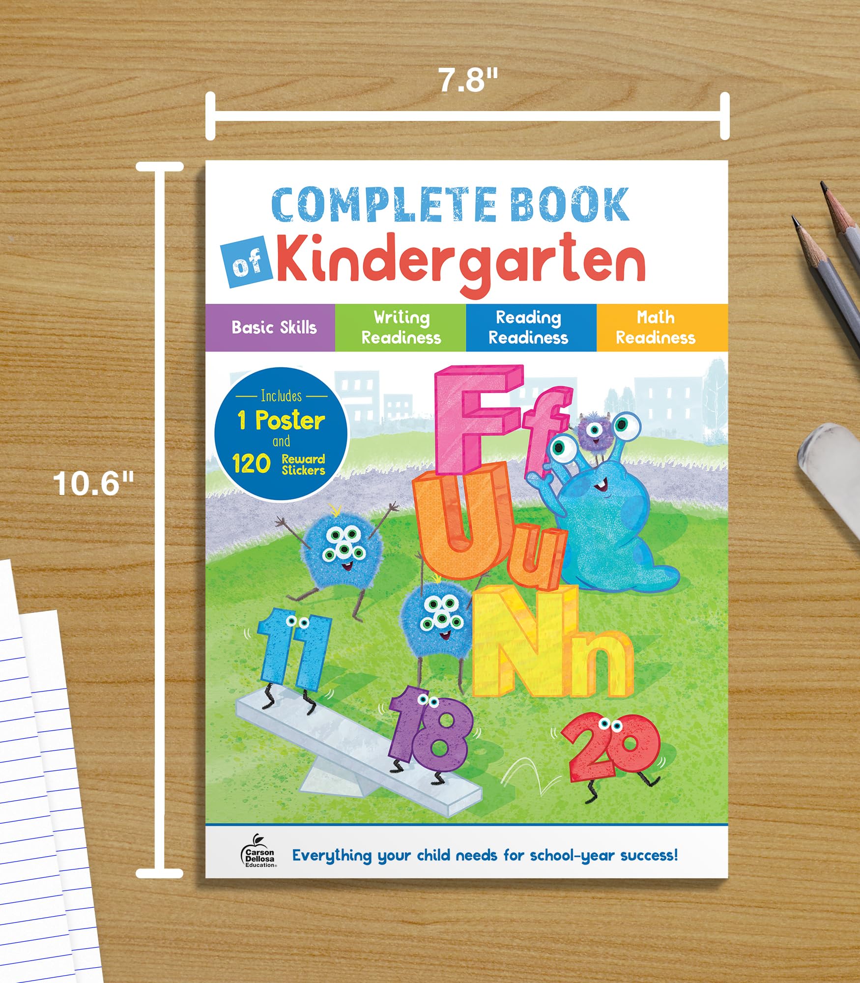 Carson Dellosa Complete Book of Kindergarten Workbook, Activity Book With Alphabet, Reading and Math Readiness, Phonics, Writing Practice, Classroom or Homeschool Curriculum - Image 6