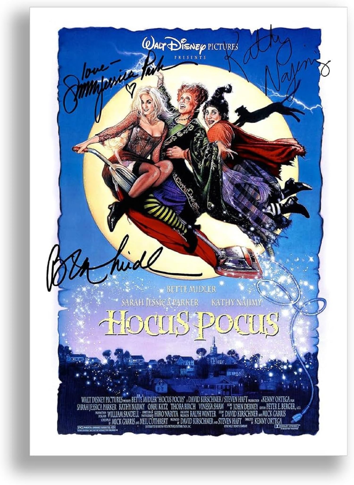 Hocus Pocus Cast Signed A4 Poster Photo Print Framed Autograph Gift Movie Film (A3 POSTER ONLY)