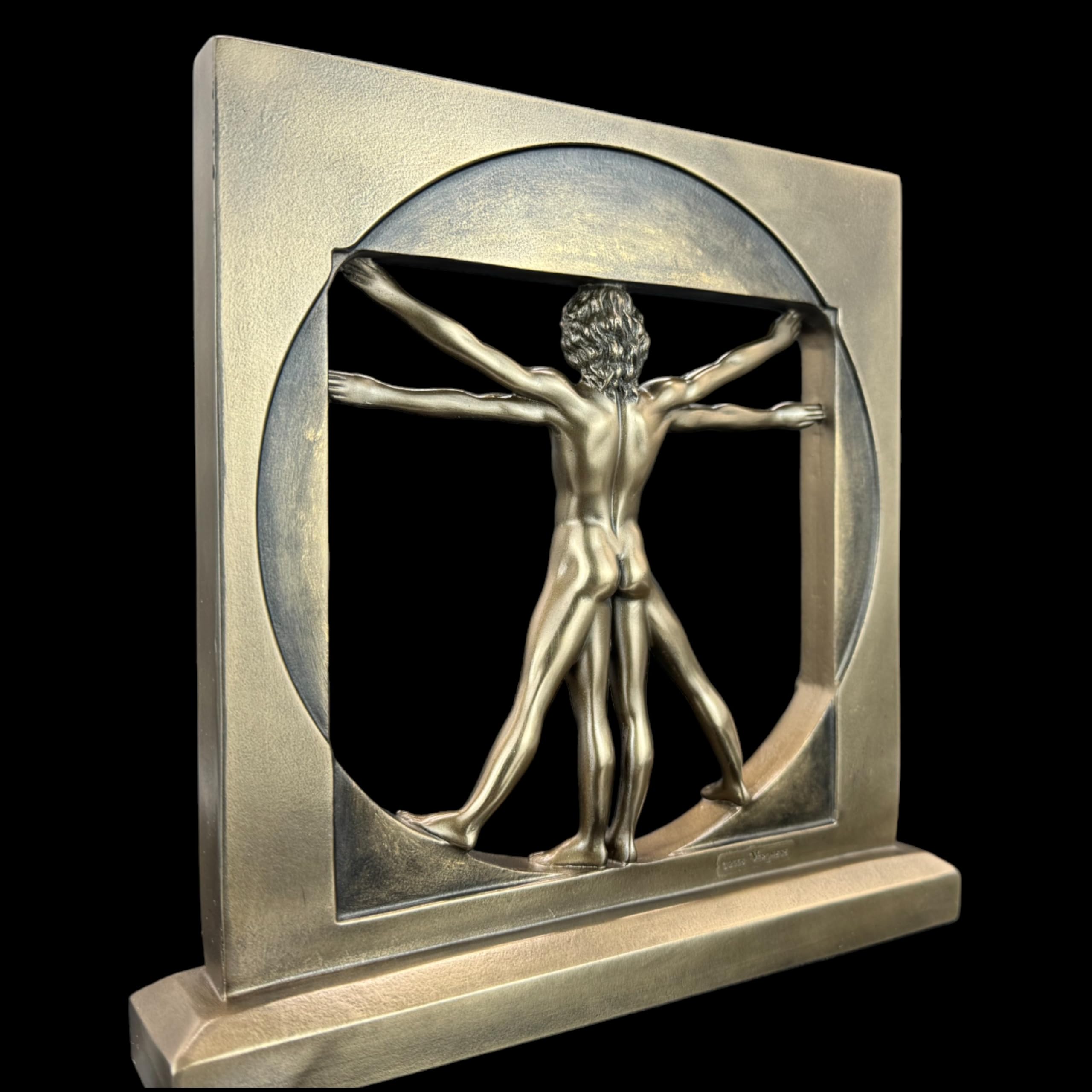 57 SPECIAL REPLICAS Rzeźba dekoracyjna rzeźba – Leonardo DA Vinci figurka z brązu jako prezent do salonu, dekoracja figurki, dekoracja