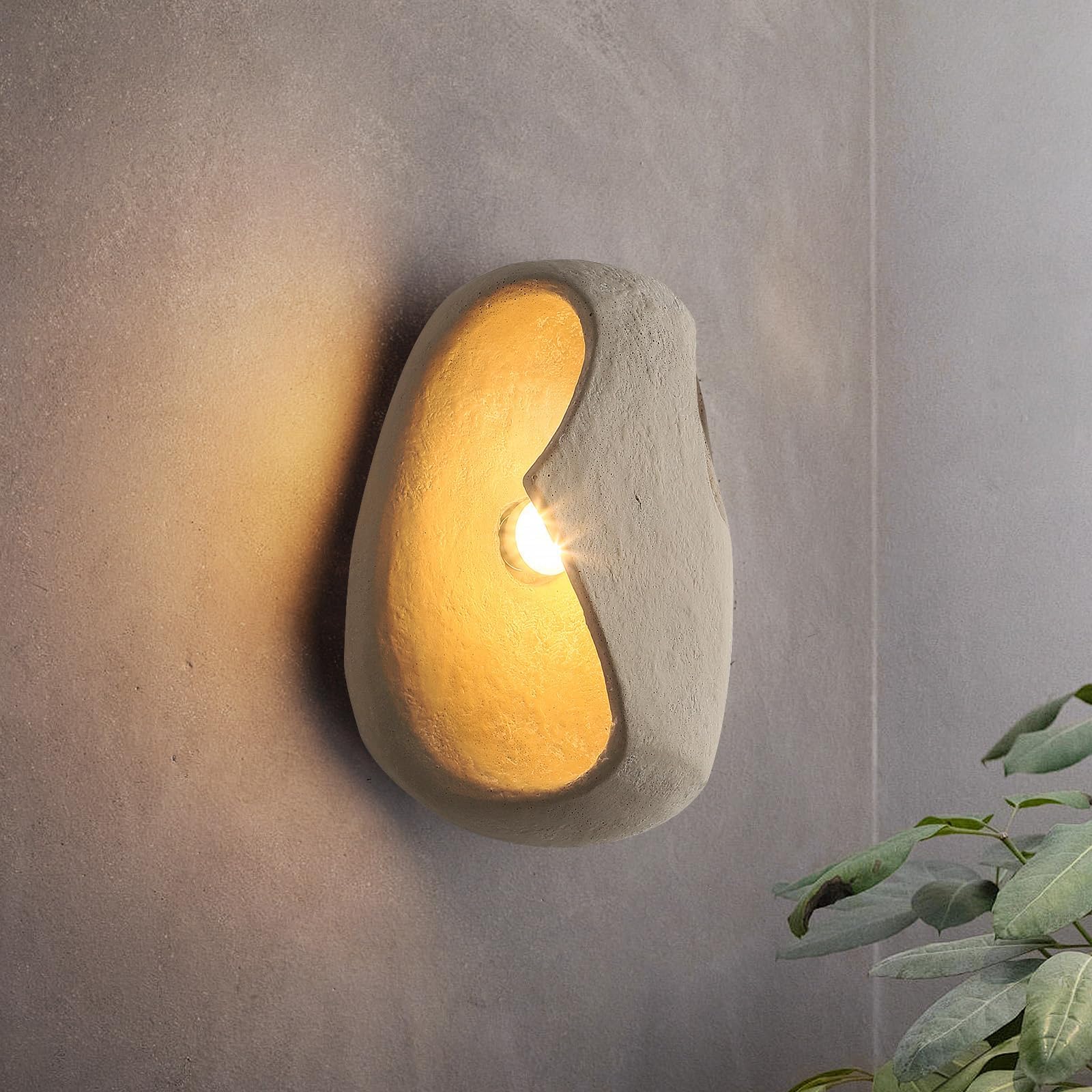 kaixunl 3W Wabi-sabi Style Wall Lights Modern Wall Light Art Deco Wall Lights for Living Room Bedroom Hallway Vanity Mirror Stairs 3000K 21.5 * 15 * 9cm