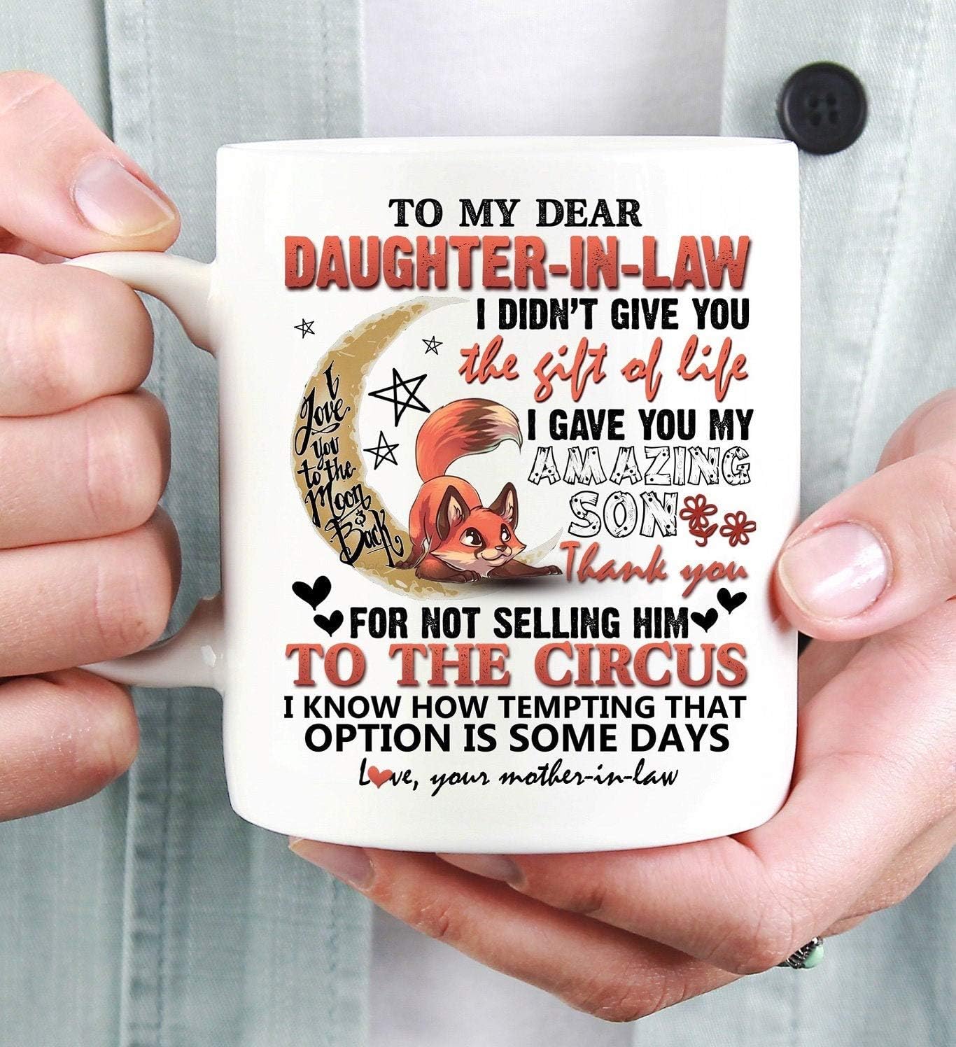 Thankful Gift for DaughterinLaw, Coffee Mug, Funny DaughterinLaw